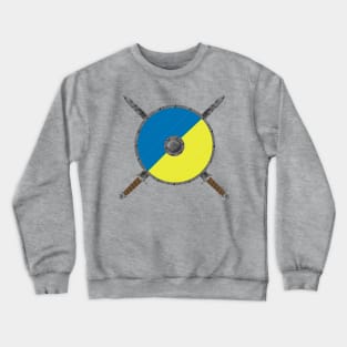 Ukrainian Viking Shield with Crossed Swords Crewneck Sweatshirt